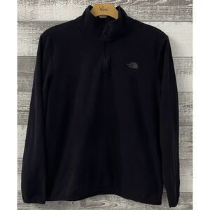 The North Face Men's XL Fleece Pullover Jacket Quarter Zip Black